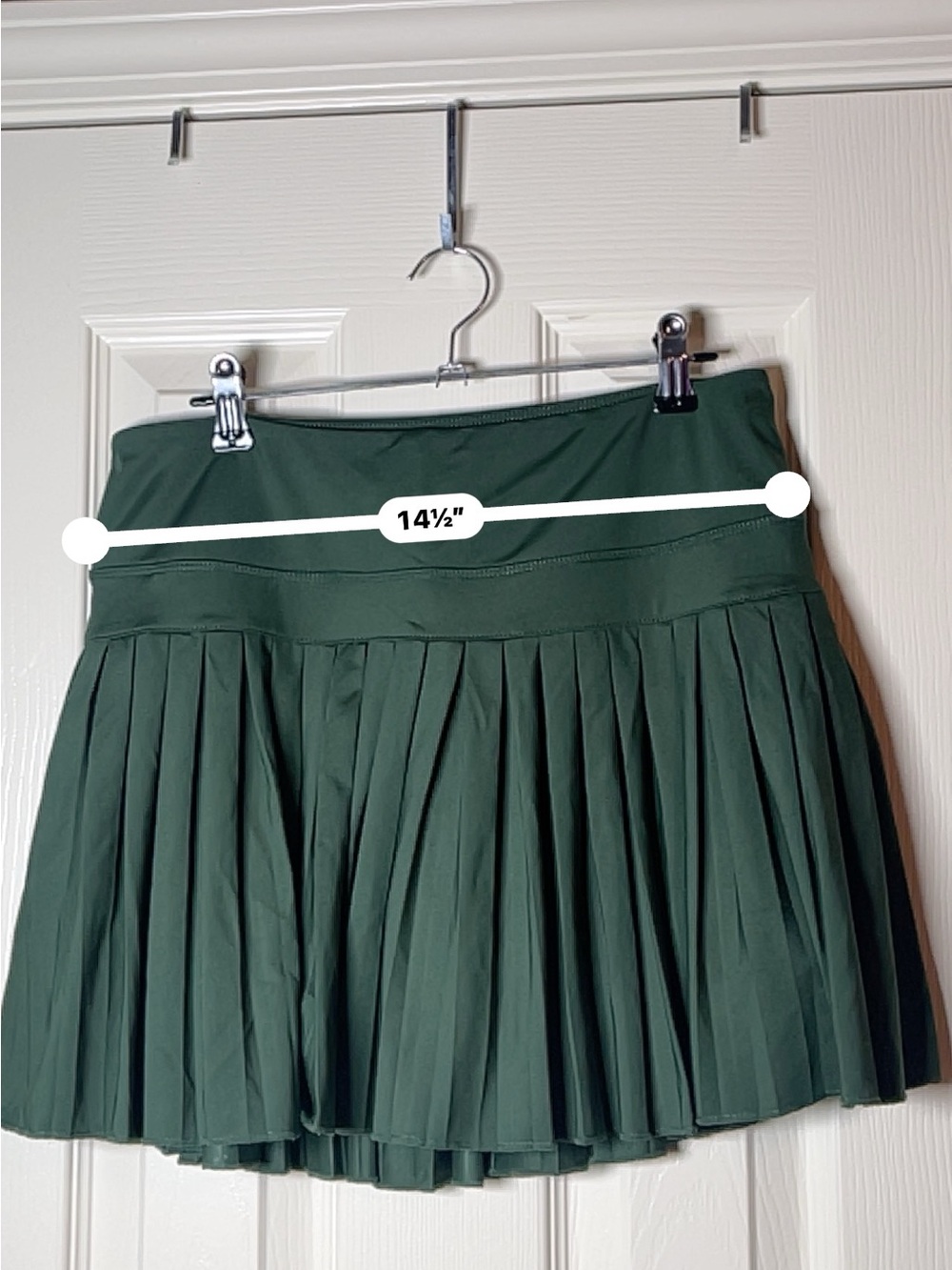 GoldHindel Forest Green Pleated Tennis Skort with Built-In Shorts - Picture 5 of 6